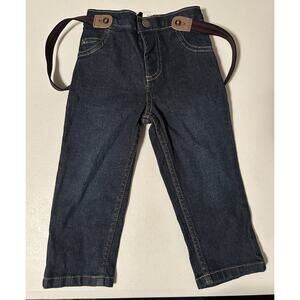 Carter’s Denim Jeans with Suspender Attached Size 18 Months